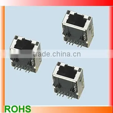 RJ45 Plug 100M Magnetic 90 Degree Socket Sheild Connector