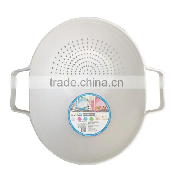 New Design Kitchen Washing Fruits and Vegetables Double Handle Rice Colander photo-5
