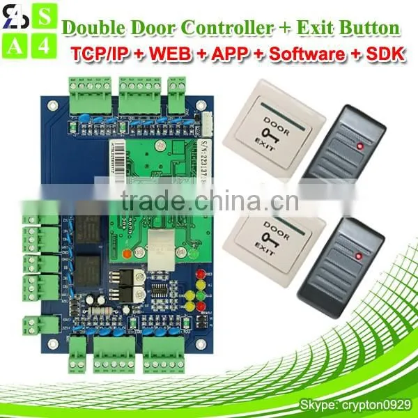 IP Reader in and Reader Exit Access Control Panel
