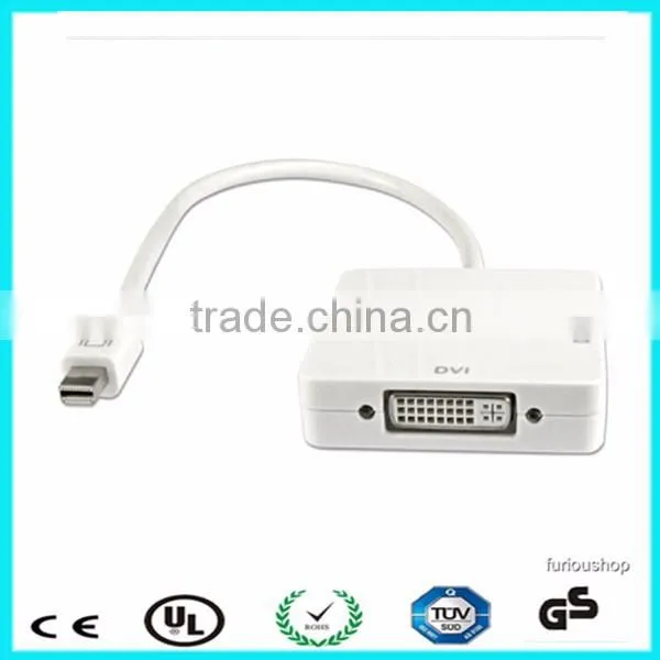 Support 10.8 Gbps 15cm DP to Dvi Mini Displayport Female Dvi Male photo-4