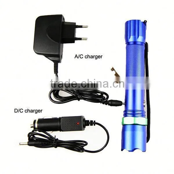 POPPAS 809B 3W Brightest XPE R2 Zoomable USB Power Bank Waterproof Rechargeable Bright Police Flashlight photo-5