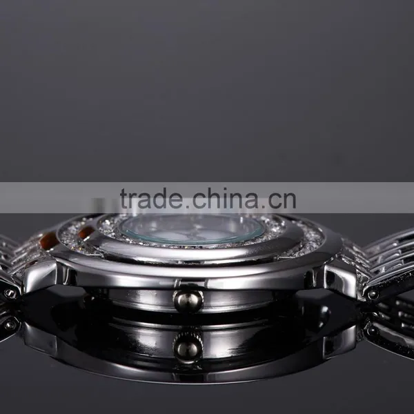 Popular Women White Round Watch Dial Stainless Steel Band Ladies Quartz Analog Display Clock For Women Girl Gifts/KY053 photo-3