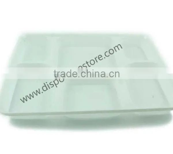 Disposable PS Three Compartments Plastic Plates photo-5