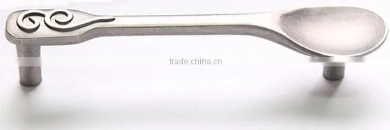 Vintage Style Spoon Shape Zinc Alloy Cabinet Handle,Kitchen Cabinet Handles,furniture Handle photo-2