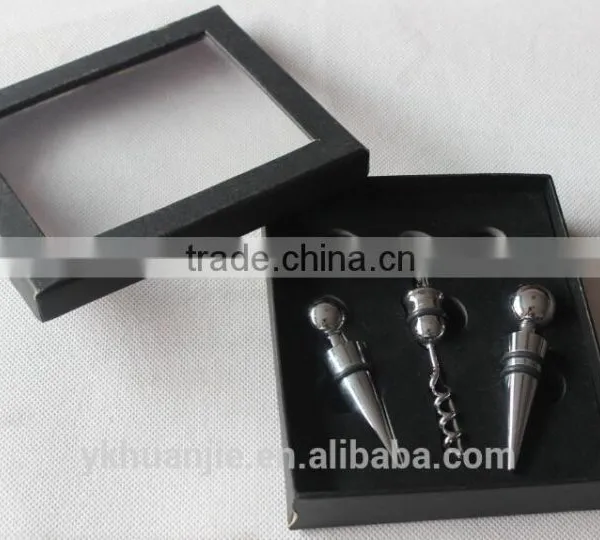 Metal Wine Bottle Accessory Corkscrew Pourer Magic Wine Set Kit Gift photo-5