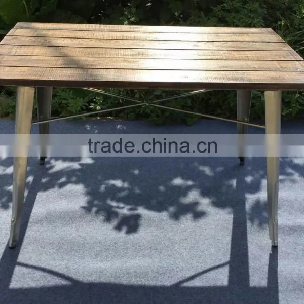 Antique Industrial Dining Table, Wooden Dining Table photo-3