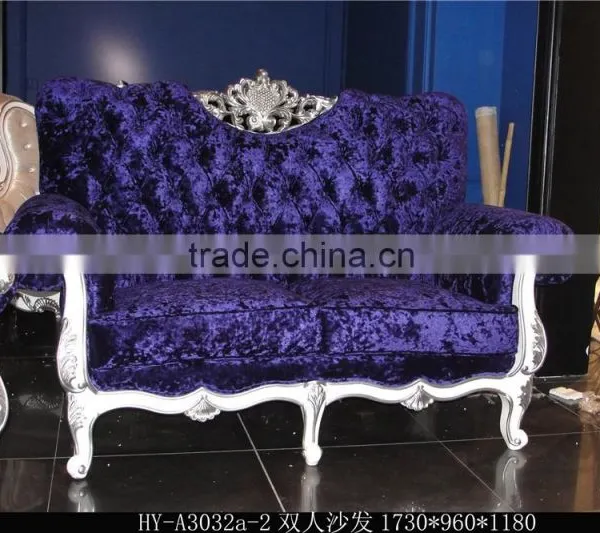 High Density PU Foam Sofas, 1+2+3 Wooden Hand Carving Living Room Sofas photo-2