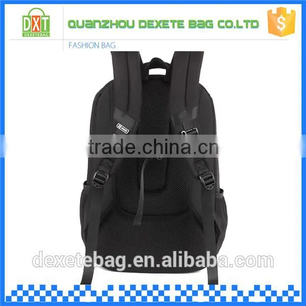 Best Fashion Cheap Good Quality Polyester Black Men Waterproof Backpack Bag photo-3