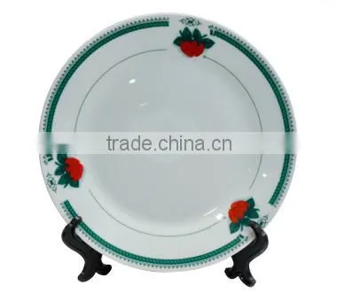 8'' Plate With Strawberry And Green Rim / Beautiful Plates/ Nice Printable Plate/ Plate for Sublimation/ Good Decorated Plate