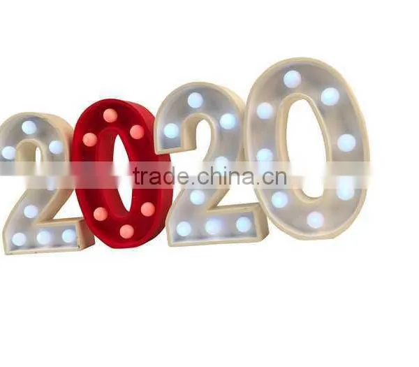 Most Popular Led Numerals Shape Light With the Battery Marquee Light Marquee Numbers photo-4