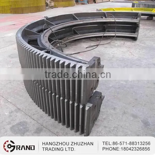 Direct Reduced Iron Use and Carbon Steel Material Big Rotary Kiln Girth Gear photo-3