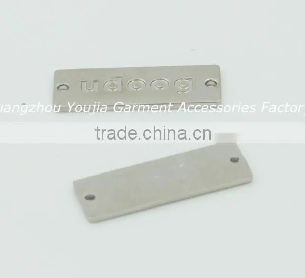 OEM Fashion Style Engraved Metal Label Jeans Tag photo-4