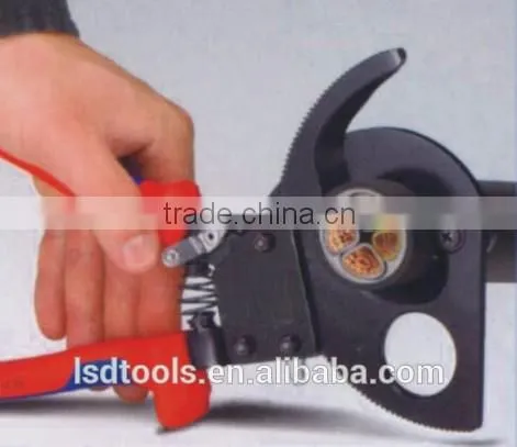 LK-280 Ratchet Wire Cable Cutters Dual Material Insualted Handle 750AWG photo-3