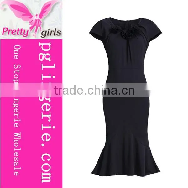 High Quality 50's Floral Patterns For Satin Dresses photo-3