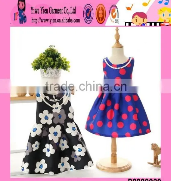 2016 Flower Princess Dress Modern Children Dress One Piece Baby Latest Children Dress Designs photo-6