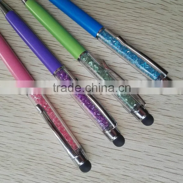 Top Selling Products Metal Clip 4 Colors Stylus Pen Upper Inner is Crystal photo-5