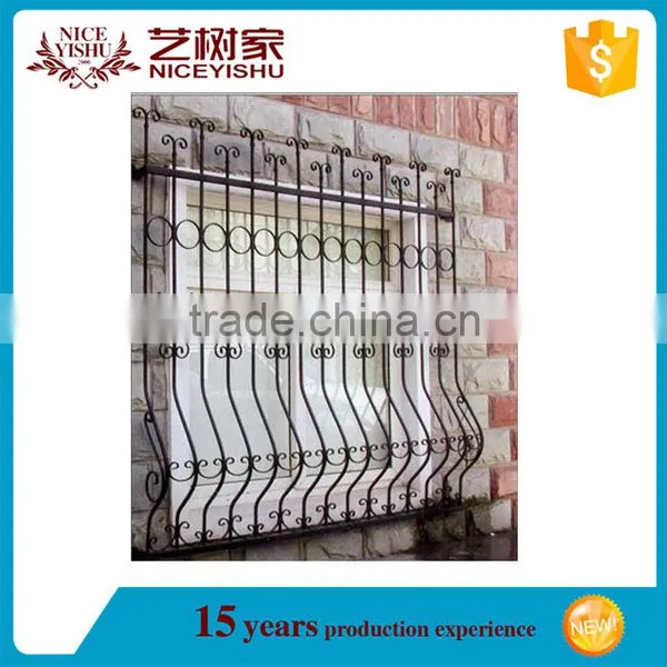 Wrought Iron Work Window Grill Designs for Sale photo-3