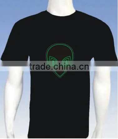 100% Cotton EL T-shirt for Party photo-2