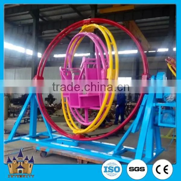 China Mini Thrilling Rides Attractive Equipment Trailer Amusement Rides Human Gyroscope for Sale photo-4