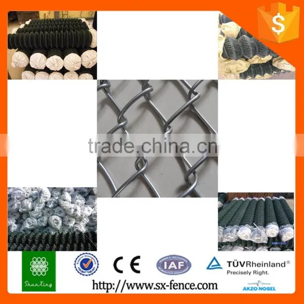 China Factory Green Color Pvc Wire Chain Link House Garden Fence photo-2