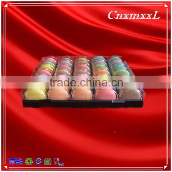 35 Macaron Tray With Clear PET and Black PS photo-6