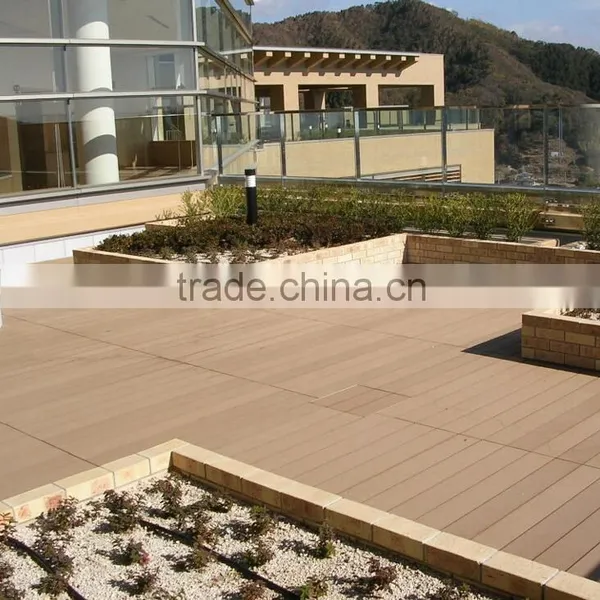 Durable WPC Material and Plastic Flooring Type Composite Decking photo-6