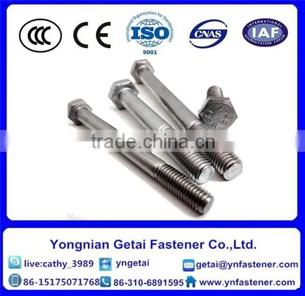 Stainless Steel 304 DIN933 DIN931hex Bolt and Nut and Washer photo-5