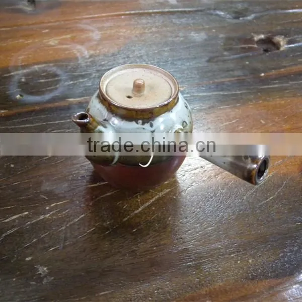 Japanese Oval Kyusu Clay Pot ( Leo Part , 150ml ) photo-2