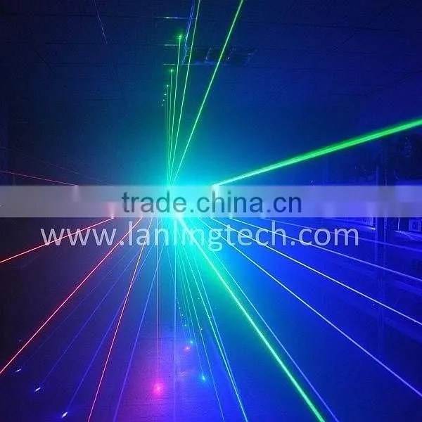 RGB Trifan Super-cool Cheap Multi-Effect 3 Heads Disco DJ Laser photo-6