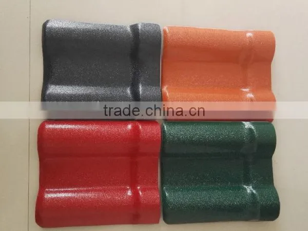 Spanish Style Plastic Construction Material Synthetic Resin Roof Tiles