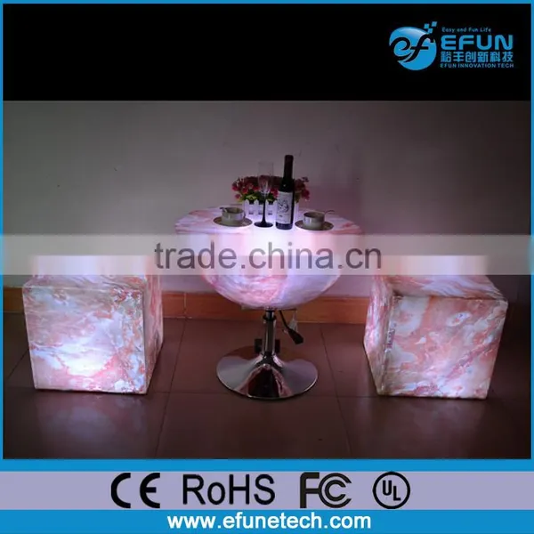 Rechargable Rgb Plastic Led Light Sitting Cubes,led Cube photo-2