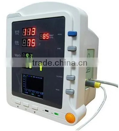 CE ISO Approved Vital Sign NIBP SpO2 Monitoring Adult Pediatric and Neonatal Portable Multiparameter Ambulance Patient Monitor photo-6