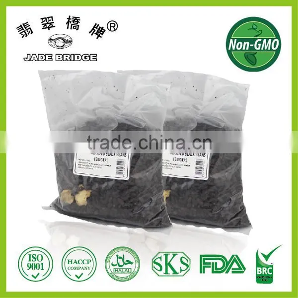 Traditional Salted Preserved Black Beans With Ginger Flavor