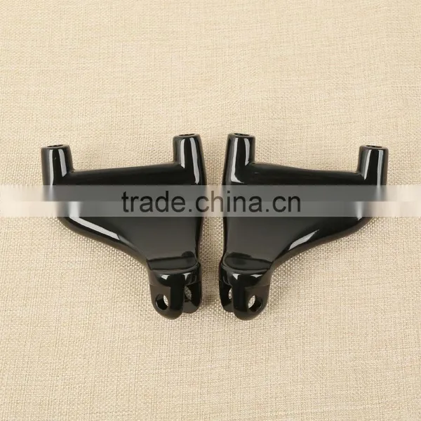 Black Passenger Peg FootPeg Mount For XL 883 1200 Sportster 04-13 10 11 photo-3
