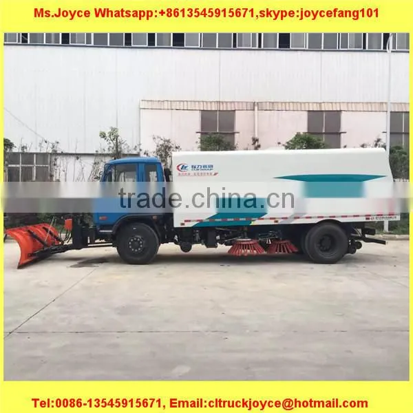 New 8cbm Cleaning Sweeper Truck/Street Cleaning Truck With Snowing Cleaning Equipments/Road Sweeper Trucks For Sales photo-2