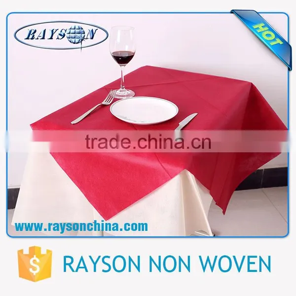 Polypropylene Nonwoven Non-slip Wholesale White Tablecloth for Wedding photo-5