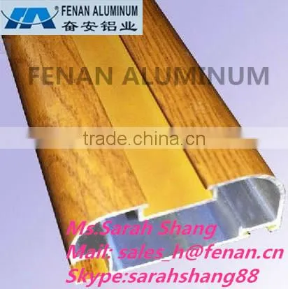 China Industrial 6063-T5 Extrusion Aluminum Anodized Sliver Wood Grain Profile for Kitchen Cabinet LED Strip photo-5