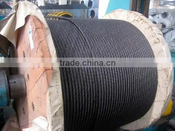 Made in China 6x26WS Ungalvanized Steel Wire Rope for Ordinary Use