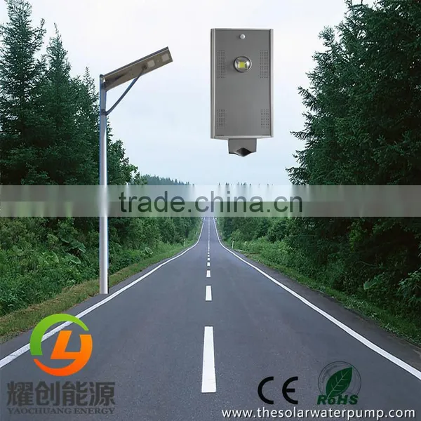 5 Years Warranty All in One Integrated Solar Led Street Light With Lithium Battery photo-2