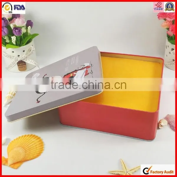 Round Corner Stamping Small Sewing Tin Box photo-5