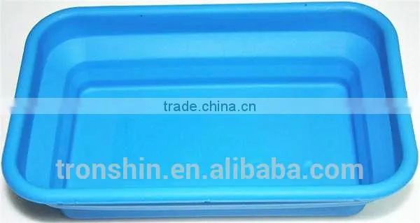 Customized Foldable Rectangular Silicone Container photo-4