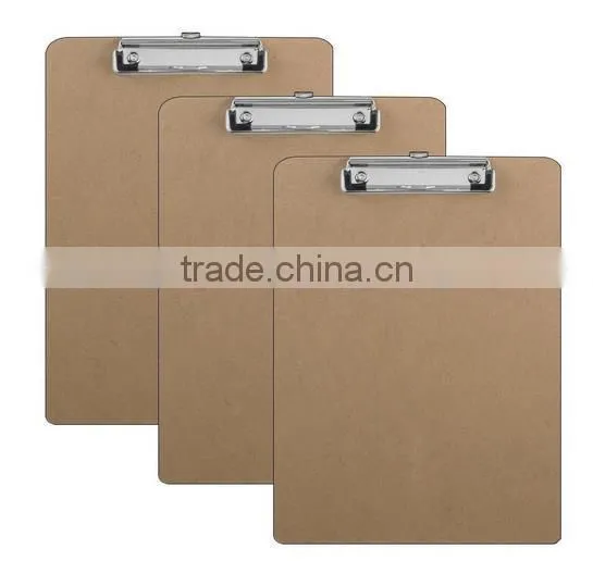 A4A5A6 Wood Clipboard With Flat Metal Clip Restaurant Menu Holders for Coffee Catering Memo Clipboard Promotion Gift photo-5