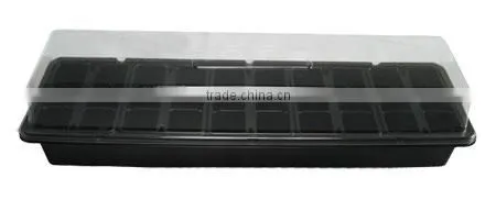 Propagator Windowsill Seed Tray Plug Trays + Lid Plant Seeds Indoor Plant Tray photo-2