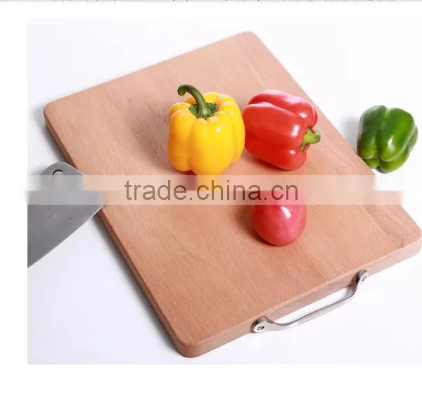 Cheap Price Top Grade Beech Chopping Board With Handle photo-2