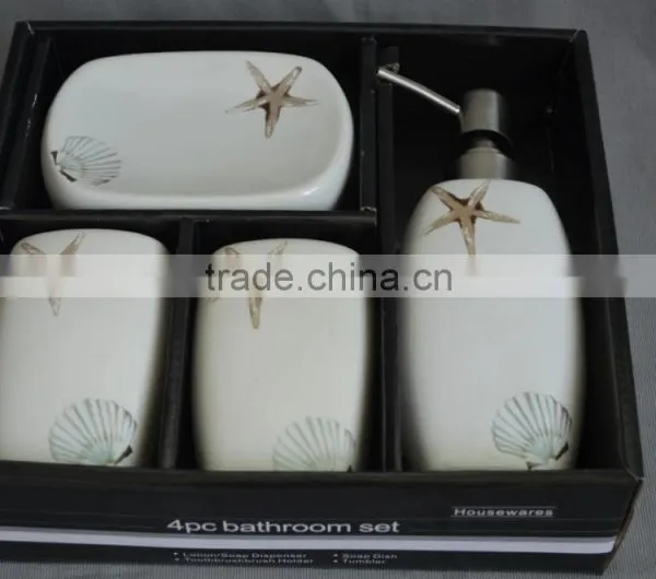 Ceramic Elegant Bathroom Accessories Bath Set photo-2