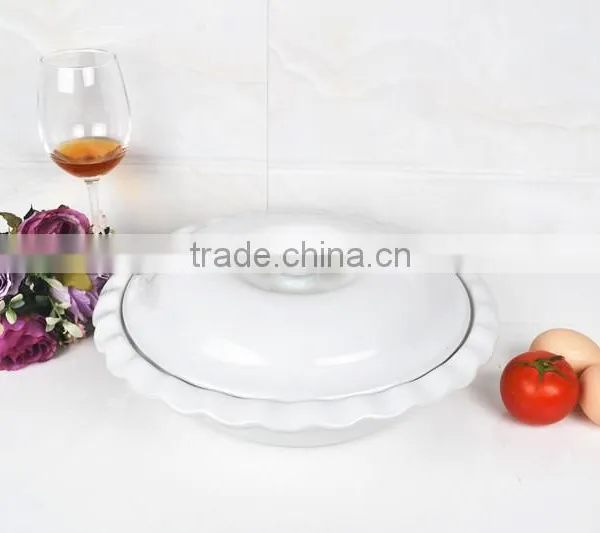 12" White Porcelain Comal photo-2