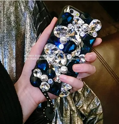 Luxury Crystal Diamond Cell Phone Back Cover Mobile Phone Cases for IPhone7/7Plus/6/6s/6plus/6splus Soft Shell Housing photo-2
