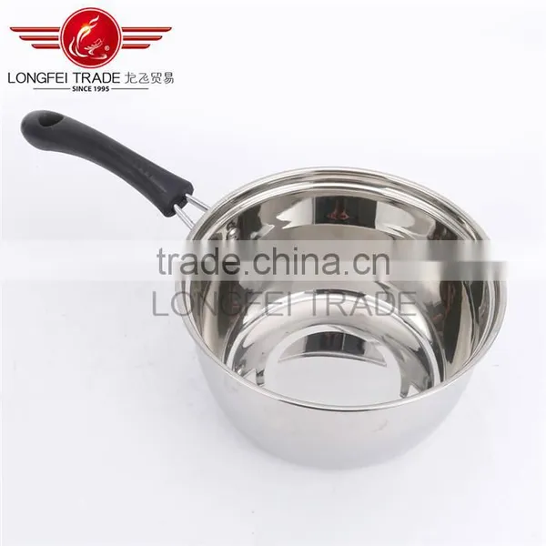 Eco-friendly Stainless Steel Single Handle Milk / Stock Pot/ Milk Cooking Pot photo-3