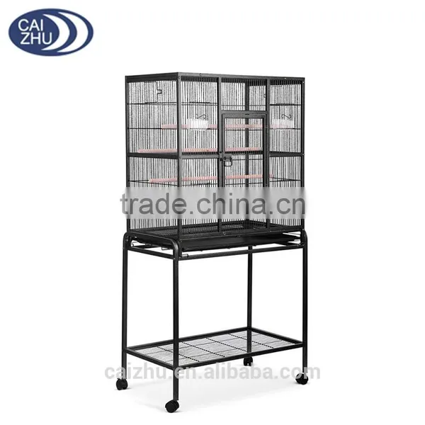 Pet Parrot Aviary Bird Cage Stand With Wheels photo-4