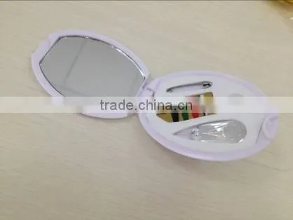 2015 New Design Plastic Needlework Tool Set Essential Sewing Tools Box Set With Mirror photo-3